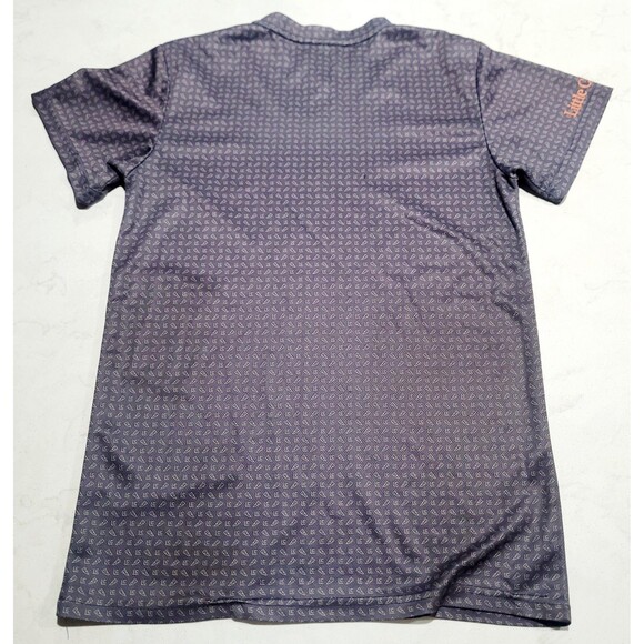 Little Caesars Pizza Employee Uniform Work Shirt ALL Over Print Unisex Small EUC - Picture 2 of 8